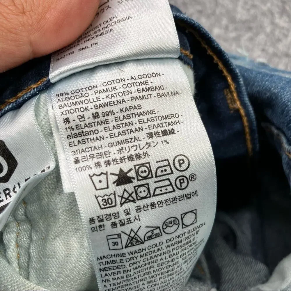 Levi's Jeans Men's‎ Size 29x32 511 Ripped Distressed Medium Wash Slim